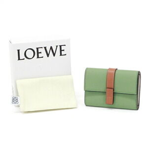 Loewe Vertical Wallet Calfskin Anagram flap Rose Pink mary Green Tan Brown